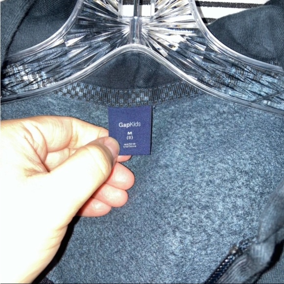 Gap Kids Boy’s Hoodie, Sweater full zipper-up | Blue Tie-dye | Size Medium (8) - Picture 4 of 5